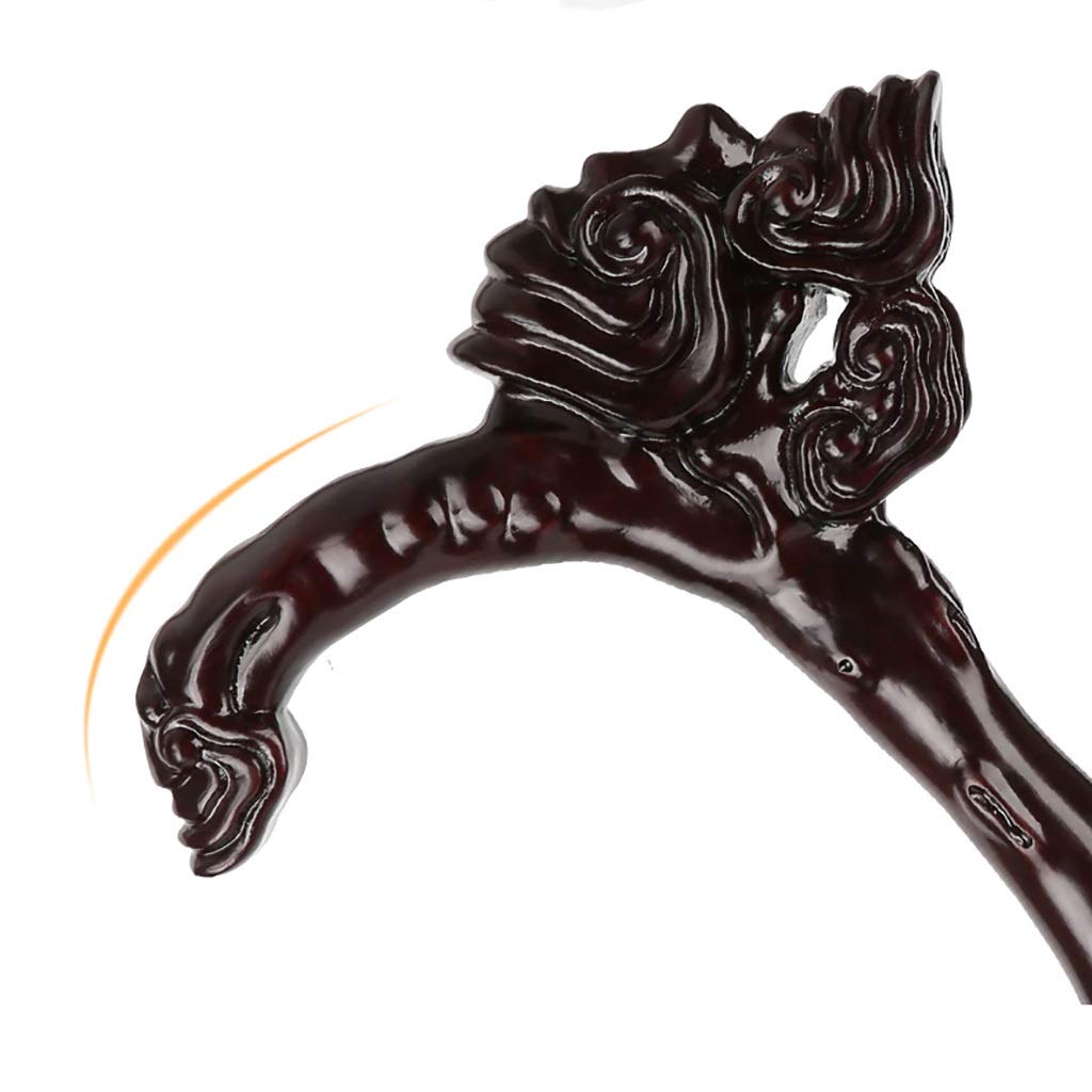 Amazon.co.jp: 木製ステッキ 99cm 無垢材杖 高齢者用杖 美しく彫刻され